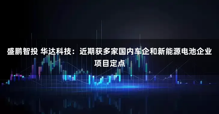 盛鹏智投 华达科技：近期获多家国内车企和新能源电池企业项目定点